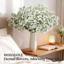 60 Pcs Babys Breath Artificial Flowers, White Artificial Flowers Bouquet, Faux Flower, Fake Gypsophila Bulk in Vase Floral Decor for Centerpieces Wedding Brides