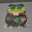 St Patricks Day Decorations St Patricks Day Wreath Door Decorations Wooden Wreaths for Front Door Hanger Gold Coin Jar Leprechaun Feet Welcome Sign Hanging Decor for Porch Wall Indoor Home Decor