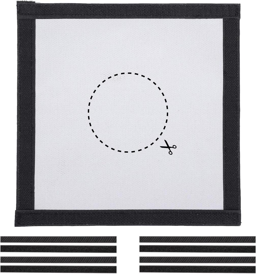 SoloWilder Stove Jack Kit for Tent Highly Flame-Retardant DIY Stove Jack for Hot Tent 9.4" x 9.4"