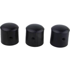 Guyker 3Pcs Ebony Potentiometer Control Knobs Dia. 6mm (0.24") Shaft Pots - Rotary Volume Tone Knob Replacement Part for Electric Guitar or Precision Bass