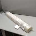 UNISHADES Cordless Bamboo Roman Shades for Windows, Blinds Size (33.5" W ×64" H) Colour (Alpine Ivory)