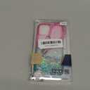 NGB Designed for iPhone 12 & iPhone 12 Pro Case, Pink/Aqua | Glitter Liquid Sparkle Cute Cover for Women Girls Kids | with Tempered Glass Screen Protector & Ring Holder & Wrist Strap