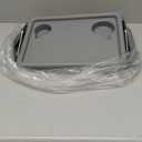 Walker Tray with Two Cup Holder - Folding Rollator Desk Lap Board Eating Aid for Nursing Patient, 11"W x 16"L