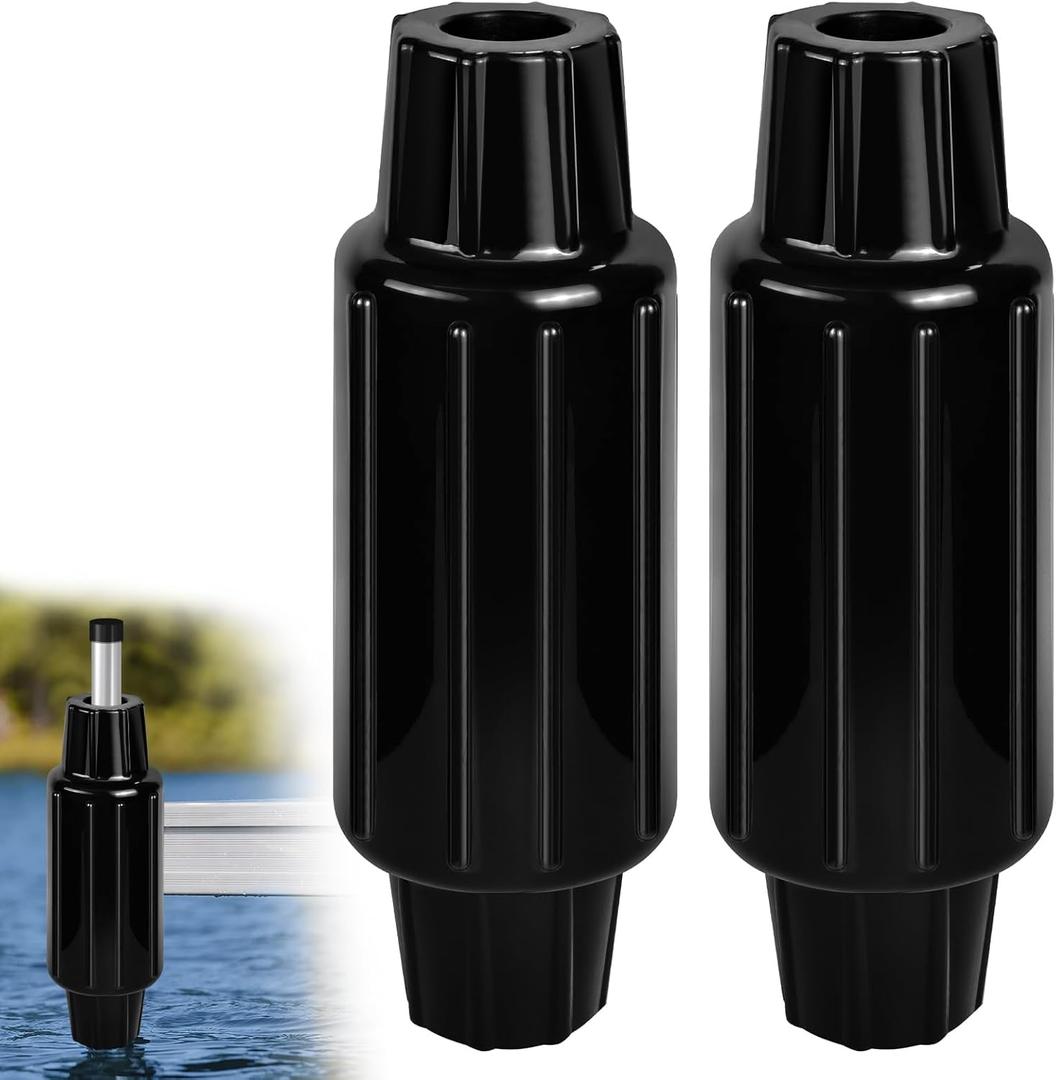 Dock Fender Bumper for Post, Boat Dock Bumpers Slide-Over Post Pole, Slip-On Dock Leg Pipes and Mounting Brackets, Vertical Protection Dock Guards, Soft UV-Resistant Marine-Grade Vinyl