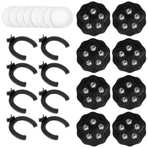 8 Pcs Small Appliance Slider with Caster Wheels, 360 Degrees Swivel Universal Wheel for Kitchen Dishwasher Rack Wheels and Coffee Makers