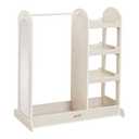 ECR4Kids Dress-Up Center with Mirror, Costume Organizer, White Wash