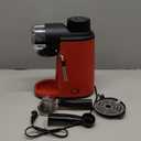 Imusa 4 Cup Epic Electric Espresso/Cappuccino Maker (Cafe Cubano, Cortadito, Colada, Cafe con Leche), Red