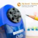 Bostitch Office QuietSharp Electric Pencil Sharpener, Heavy Duty Classroom or Office Use, Size Selector with 6 Different Sizes, Blue