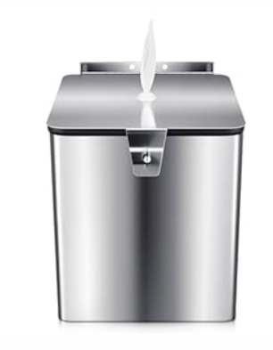 Zonon Stainless Steel Wall Mount Disinfectant Wipe Dispenser Fits Sanitizing and Disinfecting Wipes on Rolls 11 x 10'' for Fitness Clubs Schools Commercial and Residential Facilities (Square)