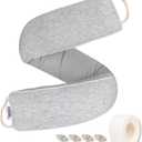 TORRAMI 30" Door Draft Stopper Under Bottom Insulation Noise Air Stopper 2.07LB,Wind Proof Guard Seal for Doors and Windows - Light Gray