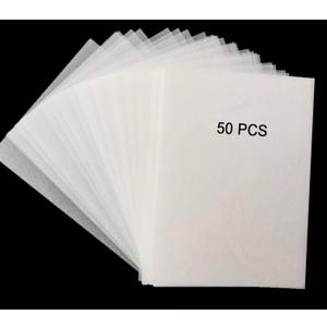 50PCS Heat Shrink Plastic Sheets, Shrink Film Sheets Blank Shrink Art Film Paper, Sanded Shrink Film Papers Shrinky Art Paper Crafts Set Creative Craft DIY Ornaments Keychains (7.9X5.7inch)