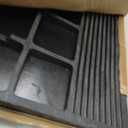Pyle 3.0" Rise Rubber Threshold Ramp, 2200 Lbs Load Capacity Rubber Ramp for Doorways, Heavy-Duty Portable Design w/Non-Slip Surface for Scooters, Strollers, Indoor Outdoor Use, 42 x 24 x 30 Inches