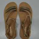 Soda Women's Gold Strappy Sandals - Size 7.5 - Casual Summer Flats