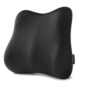Lumbar Support Pillow for Office Chair Memory Foam Car Lumbar Pillows Lower Back Pain Relief Black Soft Ergonomic Chair Back Pillows for Car, Couch