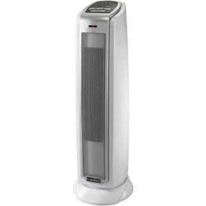 Lasko Oscillating Ceramic Tower Space Heater for Home with Overheat Protection, Timer, 22.5 Inches, Silver, 1500W, 5775
