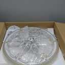 Rustic White Caged Ceiling Fan, Farmhouse Ceiling Fan with Lights Remote Control with Crystal, LED Low Profile Ceiling Light for Bedroom Kitchen Living Room