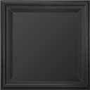 WOWSTAR 12-Pack 24"x24" Drop Ceiling Tiles, Waterproof Glue up Ceiling Panels, Black