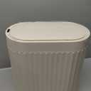 ELPHECO 2 Gallon Sensor Trash Can - IPX5 Waterproof Motion Sensor Trash Can, Automatic Bathroom Trash Bin, Slim Garbage Can for Bathroom, Office, Bedroom, Living Room, Beige