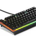SteelSeries Apex 3 TKL RGB Gaming Keyboard Tenkeyless Compact Form Factor - 8-Zone RGB Illumination IP32 Water & Dust Resistant Whisper Quiet Gaming Switch Gaming Grade Anti-Ghosting 