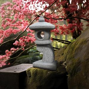 14 High Asian Solar-Powered Zen Pagoda Garden Statue LED Light Solar Lamp for Outdoor Japanese Decoration Aesthetic Garden Figurines