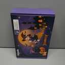 Black Cat Costume for Girls, Halloween Cat Costume Set with Light Up Tutu Skirt, Ears Headband Tail Gloves for Kids