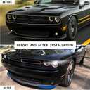Voodonala Front Bumper Lip Splitter Protector Cover Replacement Part for 2015-2023 Dodge Challenger Scat Pack R/T GT SRT Plus,Not for Widebody(Blue,2pcs/Set)
