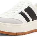 Madden Girl Women's Navida Sneakers (6, White/Black)