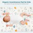 Waterproof Crib Pad, Washable Baby Cotton Changing Pads,39"X27"(2 Pack), Pee Proof Mattress Cover Toddler Bed, Toddler Mattress