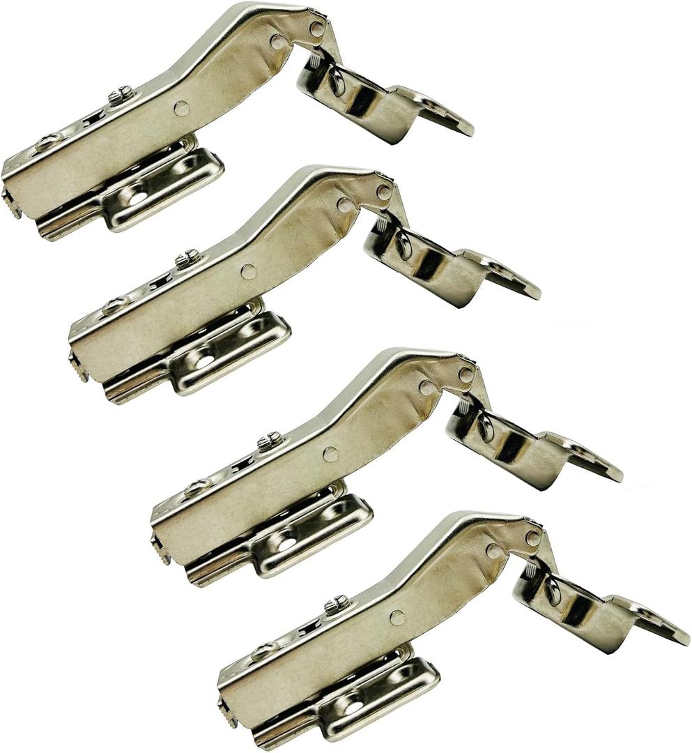 LIKERAINY 45 Degree Hinge  35mm with Hydraulic Damper for Special Corner Door Soft Closing Hinges for Cabinet Cupboard Wardrobe Folding Angular Doors Pack of 4