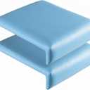 Novabright 2 Pcs 16 Inch Pool Edge Seat Poolside Cushions Seating Mat with Soft Foam Pad Anti-Slip Waterproof Bath Poolside Seat Chair Light Blue Pool Accessories for Summer Outdoor Beach