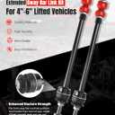 Front Sway Bar Extended End Link Kit 4-6" Lift for 2006-2018 Ram 1500, Silverado 1500/2500HD,F-150, Hummer H2, 4WD Heavy Duty Suspension Stabilizer Links (14.85")