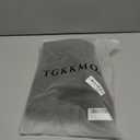 TGKKMQB Women's Faux Leather Pants Wide-Leg Loose Flared Black Leather Pants Baggy Trousers with Buttons Pockets M