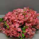 24 Pack Artificial Fake Wisteria Vine Ratta (3.75 Feet) Hanging Garland Silk Flowers String Home Party Wedding Decor (Deep Pink)