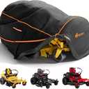 GREENER Zero Turn Lawn Mower M (800D)- Tractor Cover Fits Decks up to 54" Heavy Duty Protector, Universal fit for John Deere, EGO, Toro and More 80" L x 55" W x 49" H Black