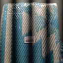 Outdoor Rug 6x9 ft for Patios Waterproof Reversible Plastic Straw Rug Patio Mat Clearance Outdoor RV Camping Mat Outside Area Rug Carpet for Porch,Deck,Camper,Balcony,Backyard (Geometry-teal)