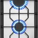 GASLAND 12 Inch Gas Cooktop 2 Burners, Drop-in Natural Gas Hob with Thermocouple Protection, LPG/NG Convertible Dual Fuel Propane Stove Top, Stainless Steel