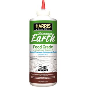 HARRIS Diatomaceous Earth Food Grade, Half Pound with Easy Application Puffer Tip, 8oz