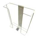 1 Each | Disposable Glove or Tissue Box Holder, TRIPLE (3-Box) Glove Rack, Wall Mounted Universal Box Holder, for Larger Sized Boxes, White - 1 Glove Rack