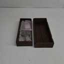 2 Tier Tea Bag Organizer for Counter, Wooden Teabag Holder with Adjustable Partitions and 2 Hooks, Tea Bag Storage Organizer Rack for Office, Kitchen, Cabinet, Pantry