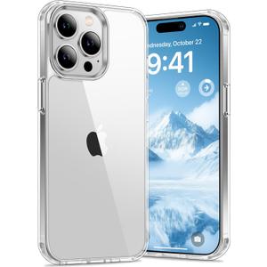Vakoo Case for iPhone 14 Pro Max | Clear Anti-Yellowing, Hard Back, Military-Grade Drop Protection, Supports Wireless Charging - Transparent