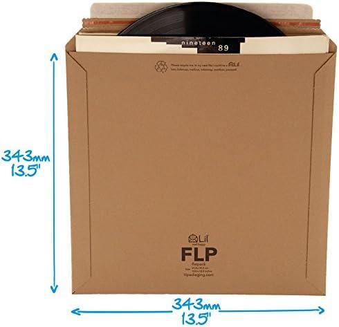 100 12" LP vinyl record STRONG corrugated cardboard mailers envelopes peel seal Lil FLP, One Size