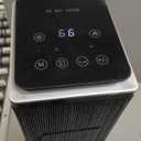 Uthfy 32" Electric Space Heaters Large Room for Indoor Use with Flame, 4 Modes, Remote, Thermostat, Oscillation, Safety Protection, 1500W Ceramic Room Heater for Office Bedroom