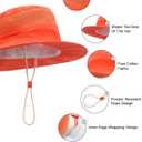 Mesh Baby Girl Sun Hat, Outdoor UPF 50+ Sun Protection Infant Hats, Adjustable Summer Beach Bucket Hat (Small, 9)