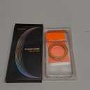 TORRAS 360 Magnetic Stand for iPhone 17 Pro Max Case, [Fit for MagSafe] [4X Military-Grade Protection] Slim Case for iPhone 17 Pro Max 6.9" 2025, Clear-Orange, Ostand O3 Fitness Series