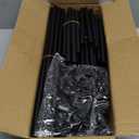 LANTEFUL 6 Tier Shoe Rack, Shoe Organizer Storage for 24-30 Pairs Shoe and Boot, Long Shoe Shelf with Hook and Side Pocket Free Standing Tall Shoe Rack Organizer for Closet, Entryway, Dorm (Black)