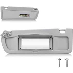Sun Visor for 2006-2011 Honda Civic EX LX Sedan SI Coupe, Left Driver Side Gray Sunvisor Replacement 83280-SNA-A01ZA