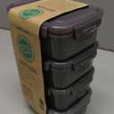 Lock & Lock ECO Food Storage Containers/Bin Set/BPA-Free/Dishwasher Safe, Rectangular, 4 Piece - Rectangle, Assorted Colors