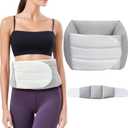 Night Align Support Pillow, Adjustable Lumbar Support Cushion with Ergonomic Curve, Breathable Ice Silk Cotton, 360 Wraparound Design for Bed, Office Chair & Car Seat