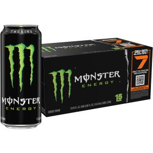 Monster Energy Drink, Green, Original, 16 Ounce | Pack of 15