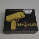 Money Gun ShooterGusil Cash Cannon Bills Gun Make It Rain Toy Gun,Handheld Spary Cash Gun for Game Movies Party Supplies (Gold)